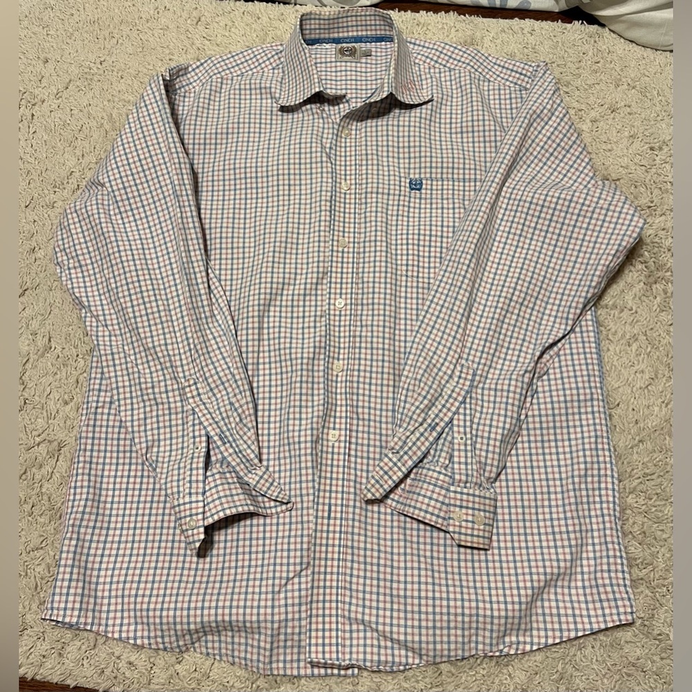 Cinch Button Down Dress Shirt